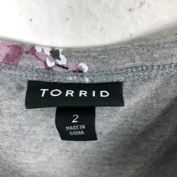 TORRID SLEEVELESS FLORAL RUFFLES MAXI DRESS - Picture 9 of 9